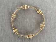 Gold Beaded Stretch Bracelet
