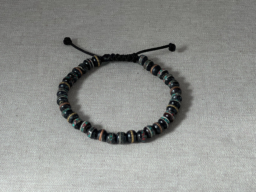 Tibetan Prayer Bead Adjustable Slide Bracelet