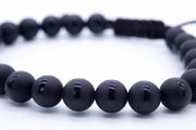 Black Adjustable Slide Bracelet