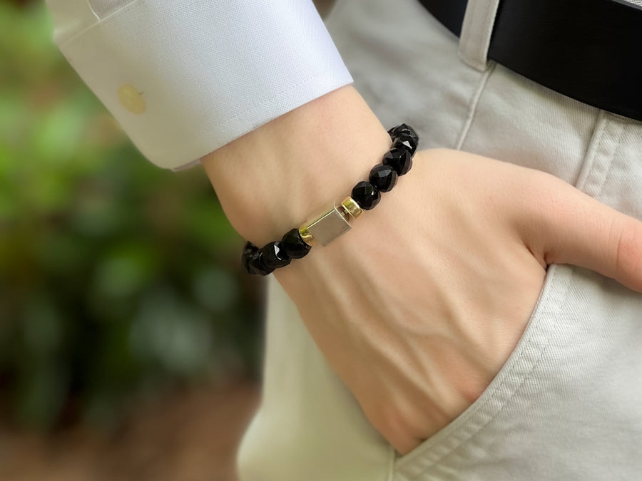 Black Tourmaline Men's Bracelet