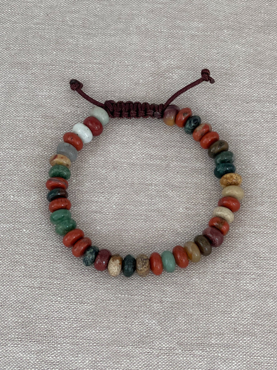 Men's Mixed Gemstone Bracelet
