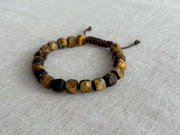 Men's Natural Tiger Eye Adjustable Bracelet