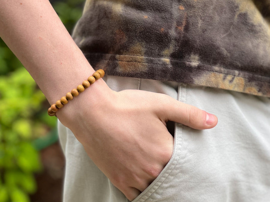 Sandalwood Stretch Men's Bracelet
