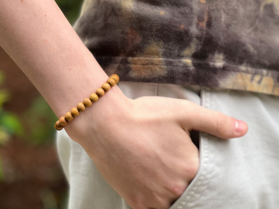 Sandalwood Stretch Men's Bracelet