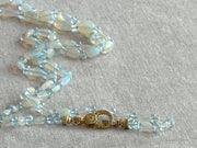 Ethiopian Opal and Blue Topaz Necklace