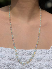Ethiopian Opal and Blue Topaz Necklace