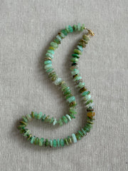 Chrysoprase Heishi Necklace