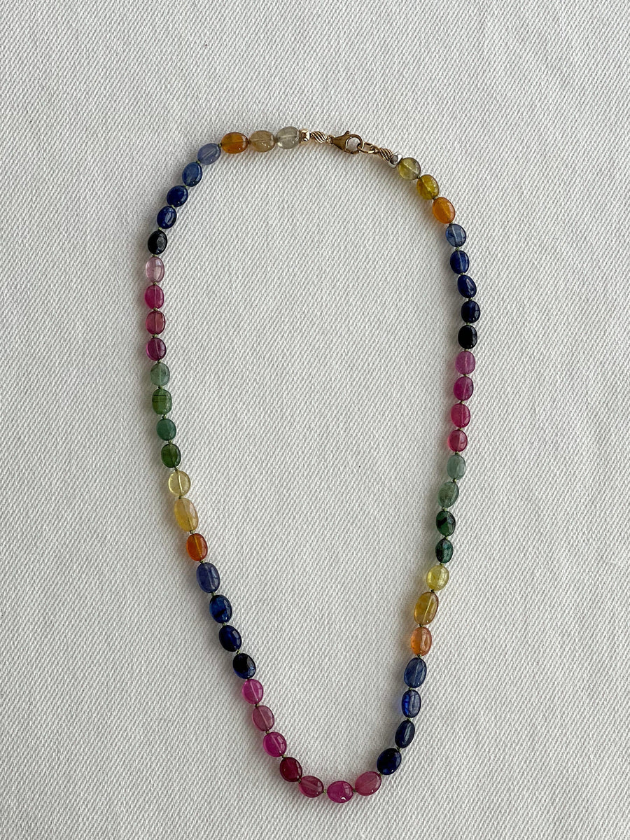 Multi-colored Sapphire Necklace