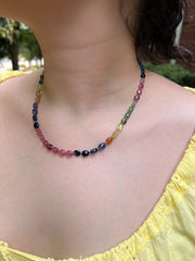 Multi-colored Sapphire Necklace
