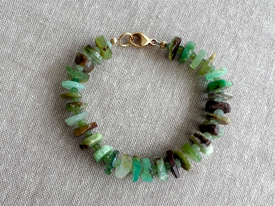 Chrysoprase Heishi Bracelet