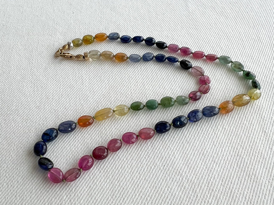 Multi-colored Sapphire Necklace
