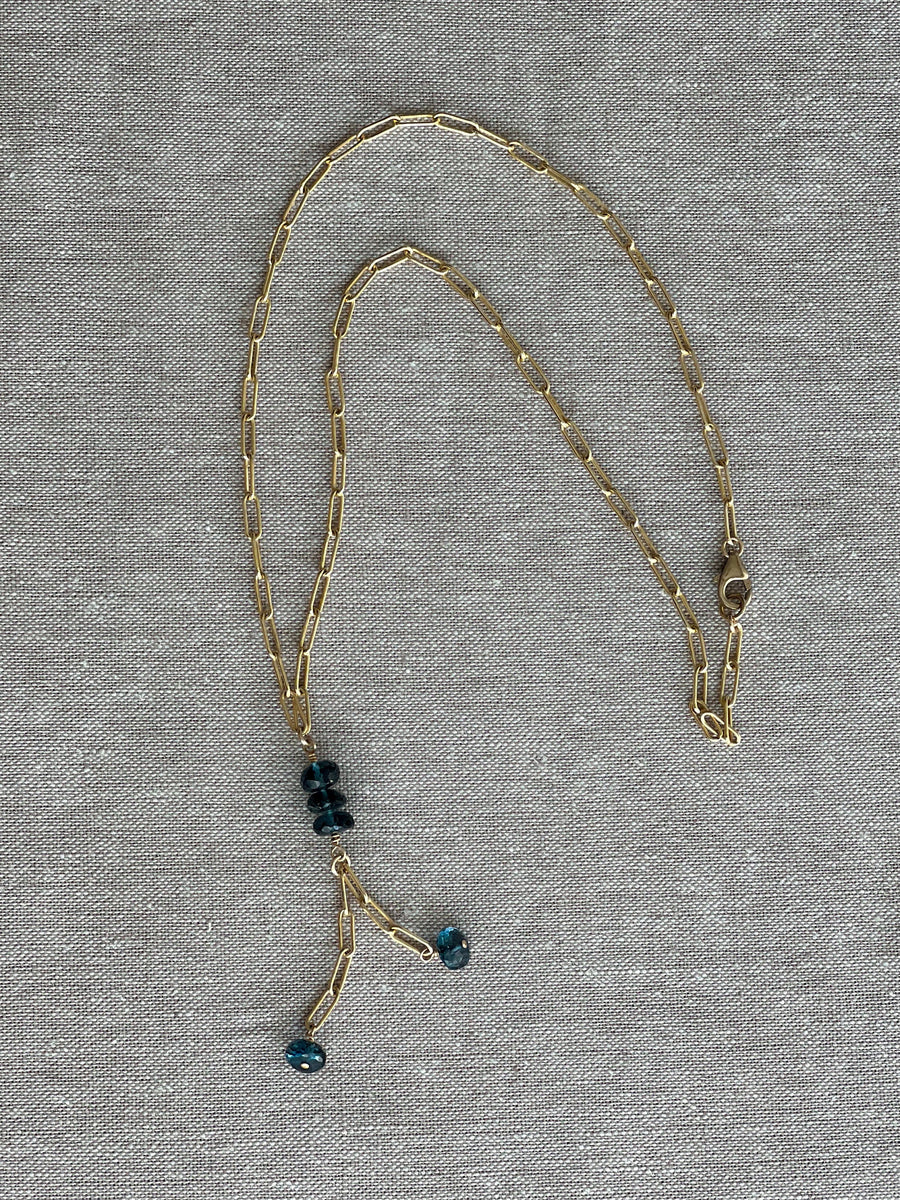 London Blue Topaz Necklace
