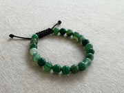 Green Agate Adjustable Slide Bracelet