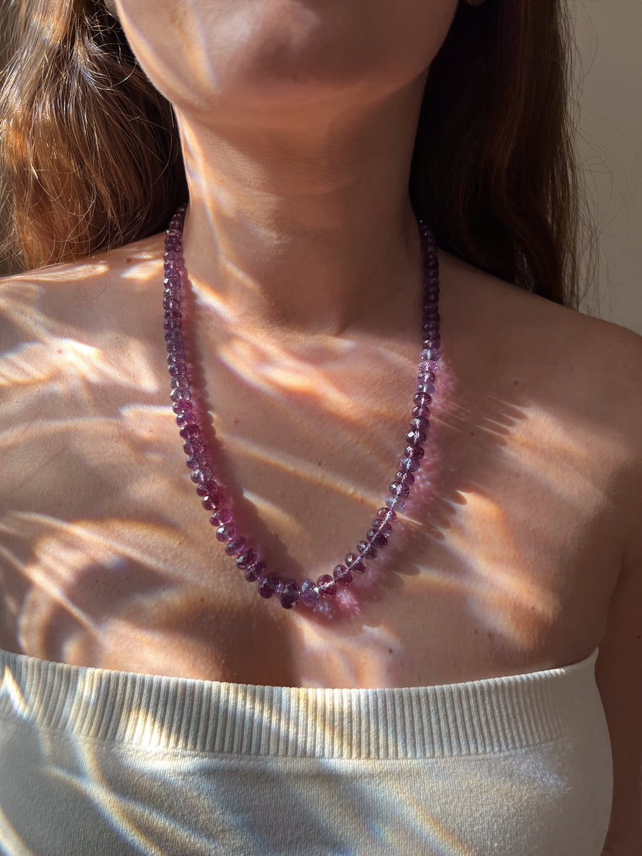 Alexandrite Necklace, Lab Grown Alexandrite