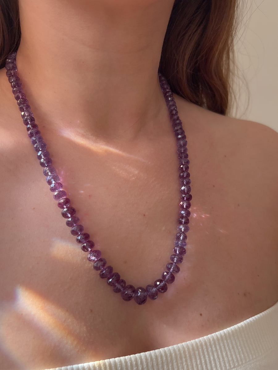 Alexandrite Necklace, Lab Grown Alexandrite
