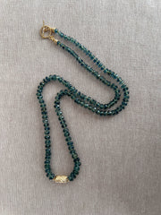Bio Kyanite Necklace with Gold Accent
