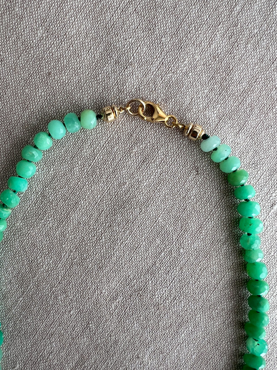 Chrysoprase Shaded Necklace