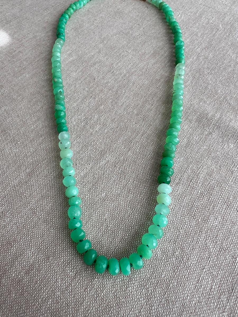 Chrysoprase Shaded Necklace