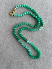 Chrysoprase Shaded Necklace