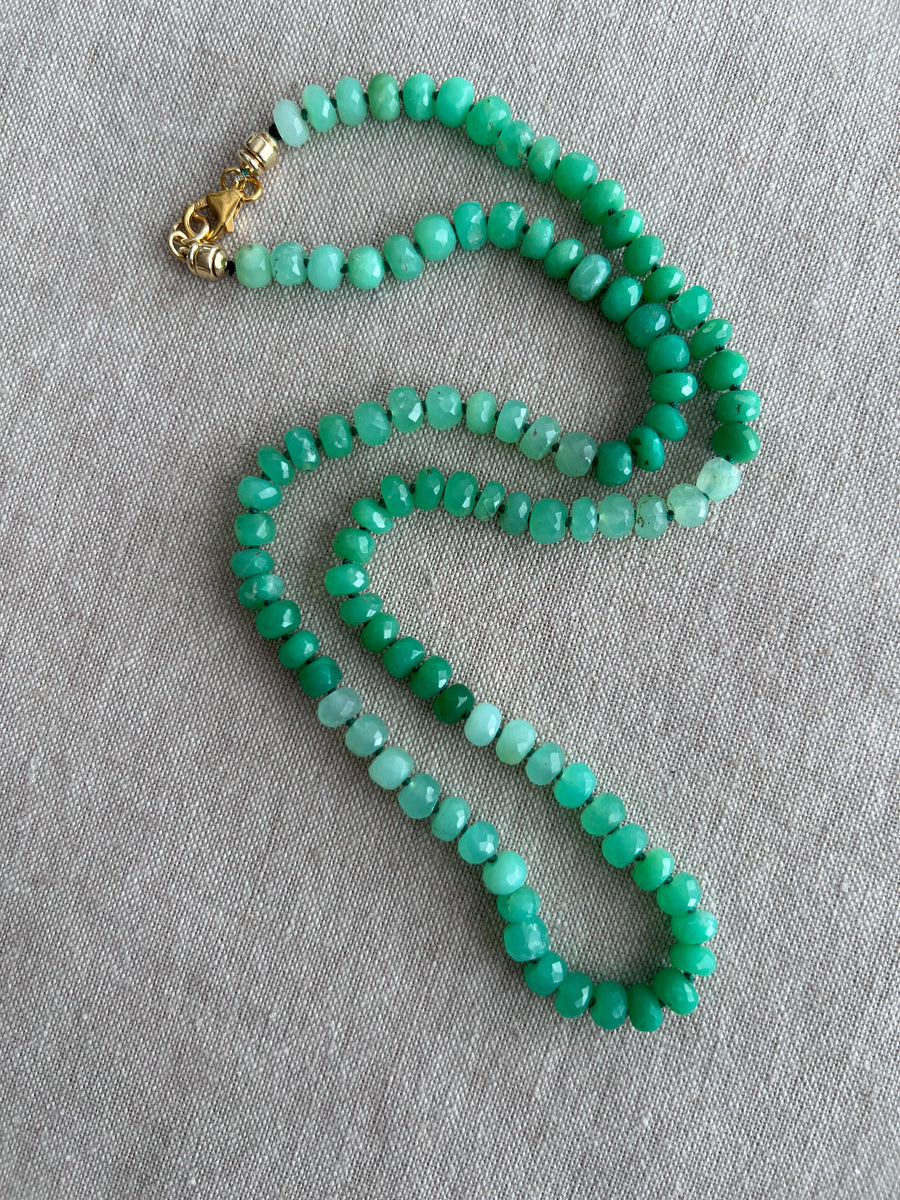 Chrysoprase Shaded Necklace
