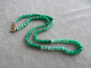 Chrysoprase Shaded Necklace