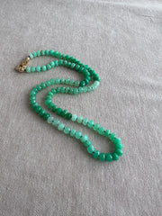 Chrysoprase Shaded Necklace
