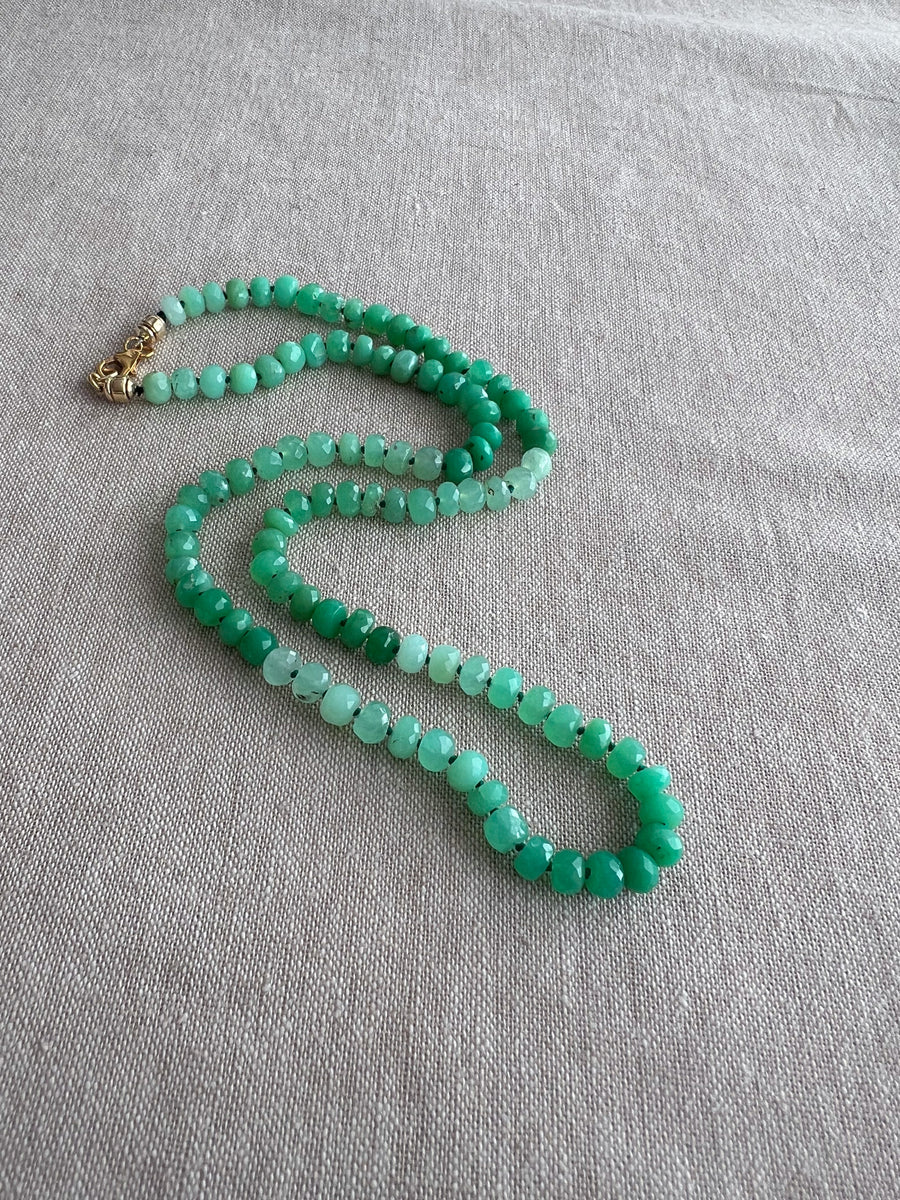 Chrysoprase Shaded Necklace