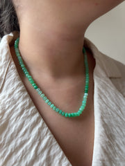 Chrysoprase Shaded Necklace