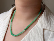 Chrysoprase Shaded Necklace