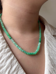 Chrysoprase Shaded Necklace