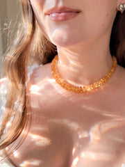 Citrine Bolts Choker, Fine Gemstone Jewelry