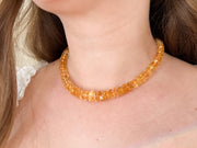 Citrine Bolts Choker, Fine Gemstone Jewelry