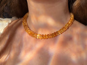 Citrine Bolts Choker, Fine Gemstone Jewelry
