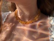 Citrine Bolts Choker, Fine Gemstone Jewelry