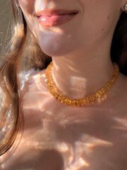 Citrine Bolts Choker, Fine Gemstone Jewelry