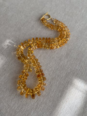 Citrine Bolts Choker, Fine Gemstone Jewelry