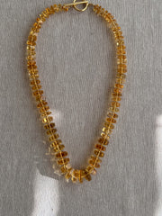 Citrine Bolts Choker, Fine Gemstone Jewelry