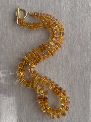 Citrine Bolts Choker, Fine Gemstone Jewelry