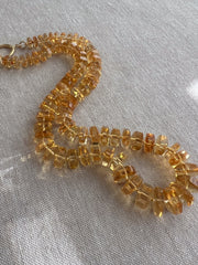 Citrine Bolts Choker, Fine Gemstone Jewelry
