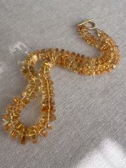 Citrine Bolts Choker, Fine Gemstone Jewelry