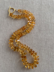 Citrine Bolts Choker, Fine Gemstone Jewelry