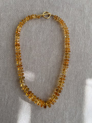 Citrine Bolts Choker, Fine Gemstone Jewelry