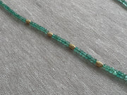 Emerald Necklace with Gold Accents