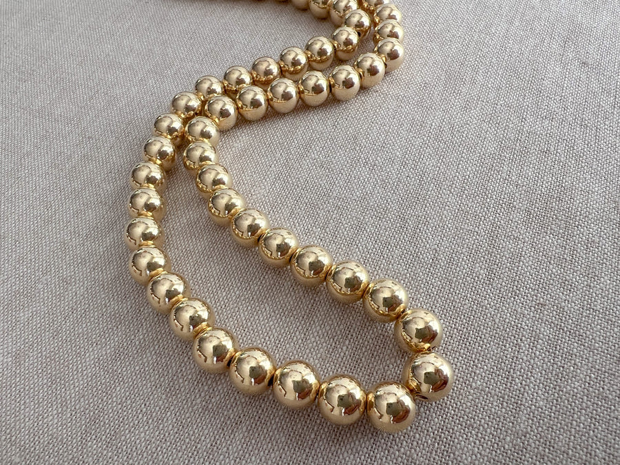 Gold Bead Necklace