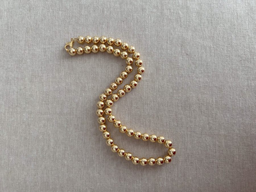 Gold Bead Necklace