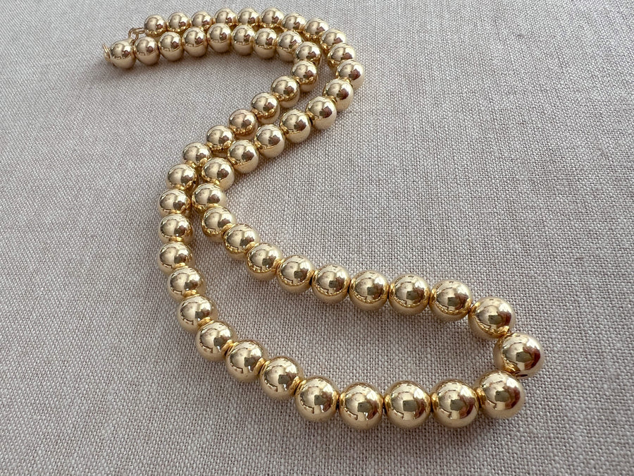 Gold Bead Necklace