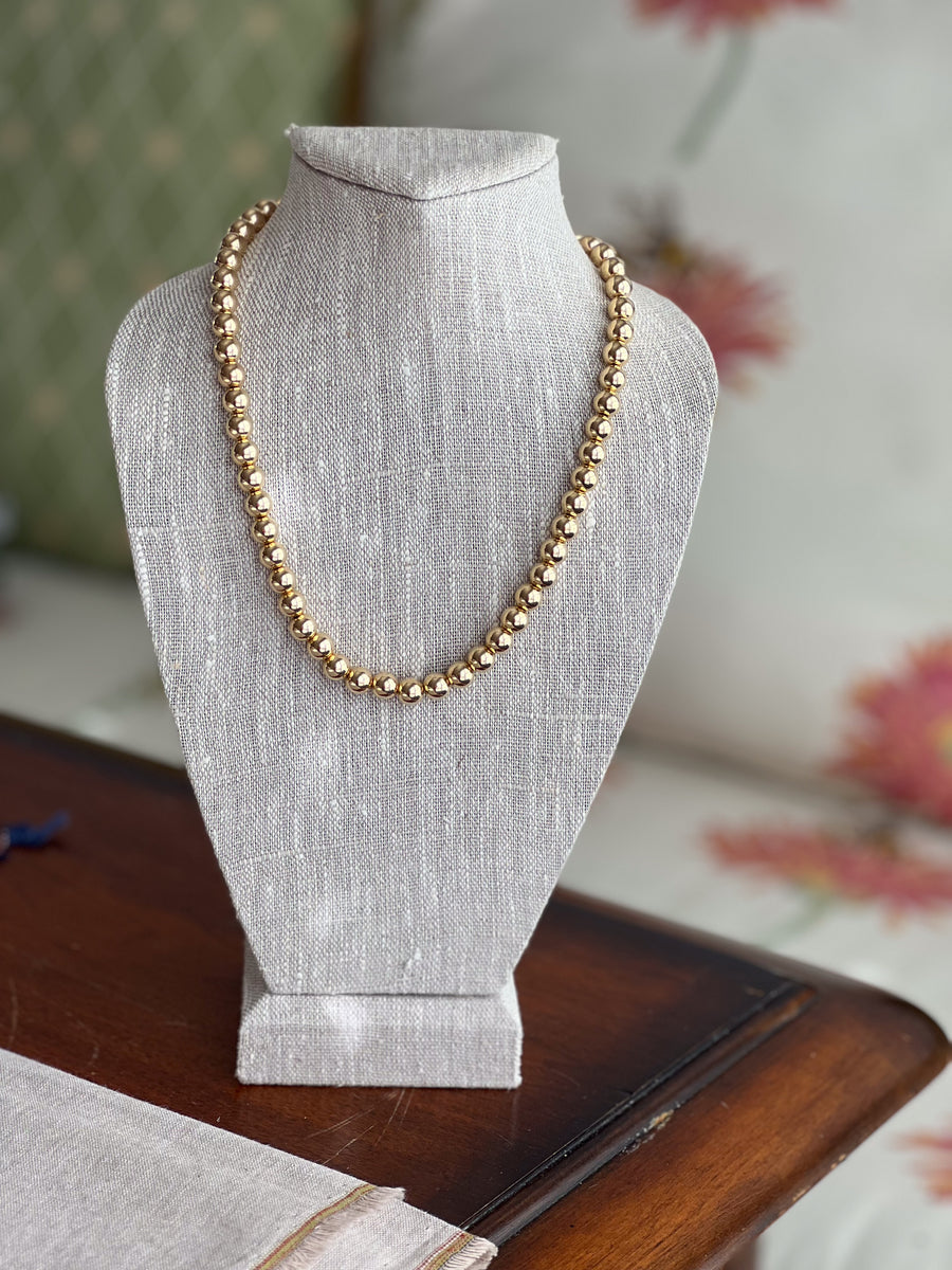 Gold Bead Necklace