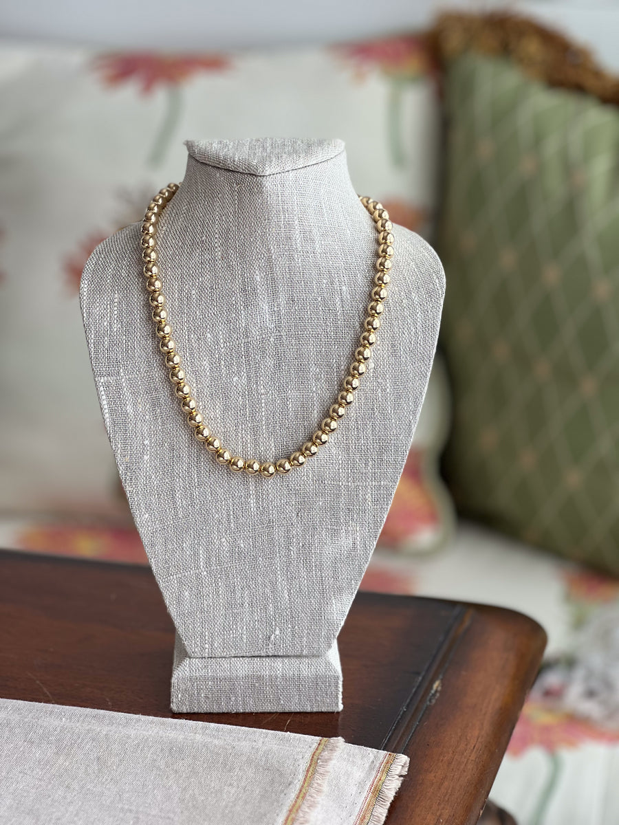 Gold Bead Necklace