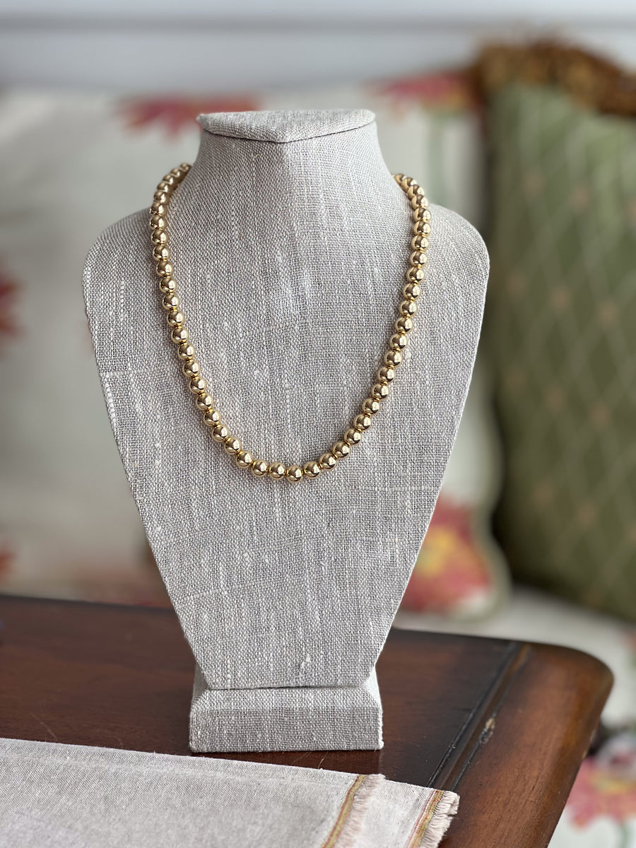 Gold Bead Necklace