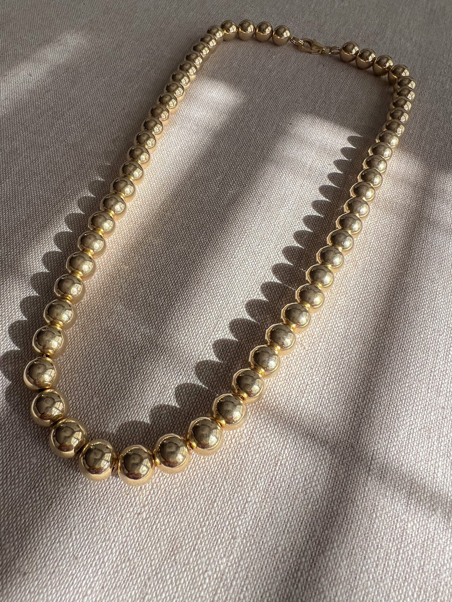 Gold Bead Necklace
